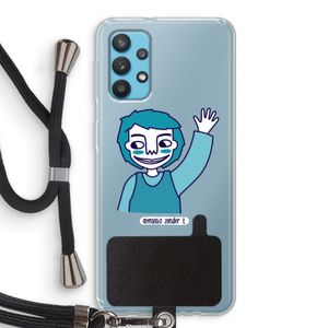 Zwaai: Samsung Galaxy A32 4G Transparant Hoesje met koord