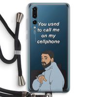 Hotline bling: Huawei P20 Pro Transparant Hoesje met koord