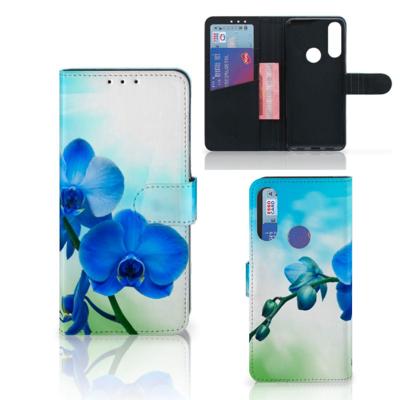 Alcatel 1S 2020 Hoesje Orchidee Blauw - Cadeau voor je Moeder