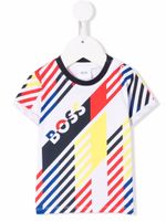 BOSS Kidswear t-shirt colour block - Blanc - thumbnail