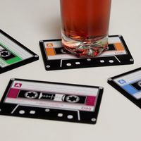 Cassettebandjes Onderzetters (Set Van 4) - thumbnail