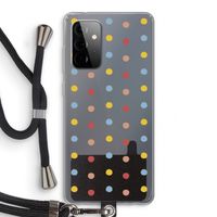 Bollen: Samsung Galaxy A72 5G Transparant Hoesje met koord