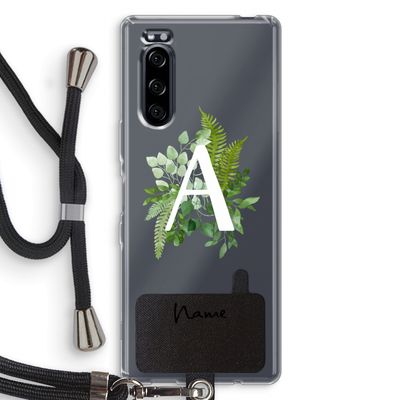 Green Brush: Sony Xperia 5 Transparant Hoesje met koord