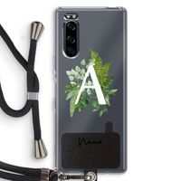 Green Brush: Sony Xperia 5 Transparant Hoesje met koord