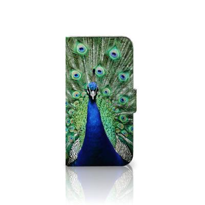 Samsung Galaxy S25 | Telefoonhoesje | Met pasjeshouder | Pauw