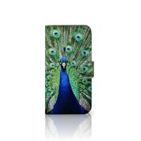 Samsung Galaxy S25 | Telefoonhoesje | Met pasjeshouder | Pauw