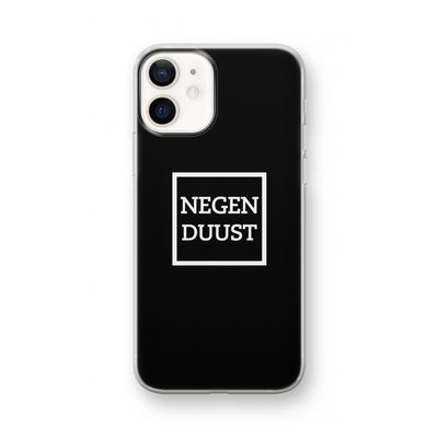 Negenduust black: iPhone 12 mini Transparant Hoesje