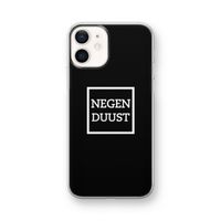 Negenduust black: iPhone 12 mini Transparant Hoesje