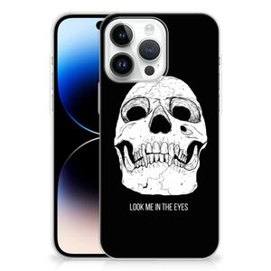 Silicone Back Case iPhone 14 Pro Max Skull Eyes