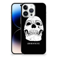 Silicone Back Case iPhone 14 Pro Max Skull Eyes - thumbnail