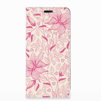 Nokia 7.1 (2018) Smart Cover Pink Flowers