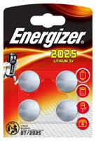 Energizer Lithium 3V knoopcel batterijen (CR2025) 4 stuks - thumbnail