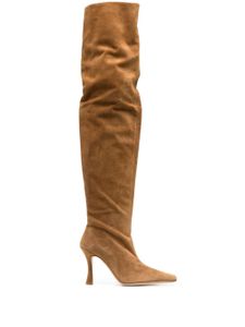 STAUD bottines Cami en daim 95 mm - Marron