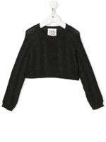 Douuod Kids pull en maille torsadée - Gris