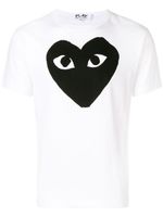 Comme Des Garçons Play t-shirt à logo imprimé - Blanc - thumbnail