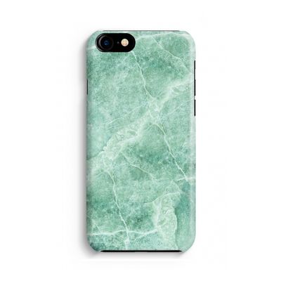 Groen marmer: Volledig geprint iPhone SE 2020 Hoesje