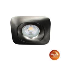 Philips LED spot GU10 2.6Watt vierkant NIKKEL dimbaar Warm Glow