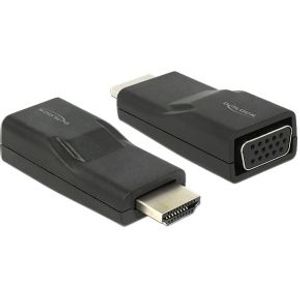 Delock 65655 Adapter HDMI male > VGA female zwart
