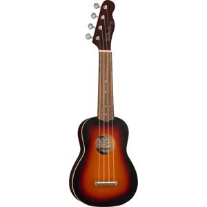 Fender California Coast Venice WN 3-Color Sunburst sopraan ukelele