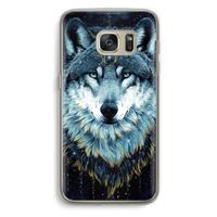 Darkness Wolf: Samsung Galaxy S7 Transparant Hoesje