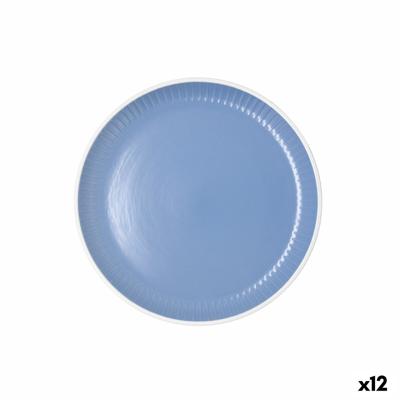 Dessertbord Bidasoa Moana Blauw Keramisch Ø 21,5 cm (12 Stuks)