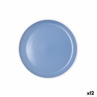 Dessertbord Bidasoa Moana Blauw Keramisch Ø 21,5 cm (12 Stuks)