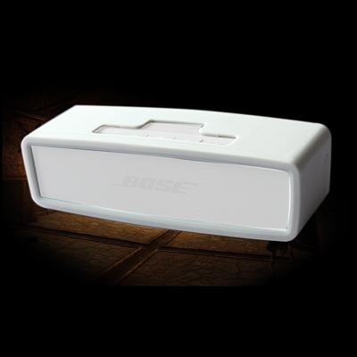 Draagbare schokbestendige zachte silica gel Bluetooth Speaker beschermhoes voor Bose Mini 1/2 (wit)