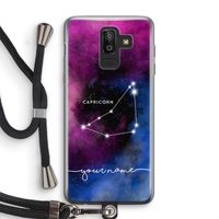 Sterrenbeeld - Donker: Samsung Galaxy J8 (2018) Transparant Hoesje met koord