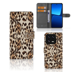 Xiaomi 13 Pro Telefoonhoesje met Pasjes Leopard