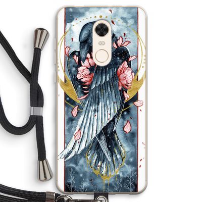 Golden Raven: Xiaomi Redmi 5 Transparant Hoesje met koord
