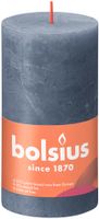 Bolsius Rustiko Shine kaars Cylinder Blauw 1 stuk(s) - thumbnail