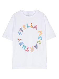 Stella McCartney Kids t-shirt en coton à logo imprimé - Blanc