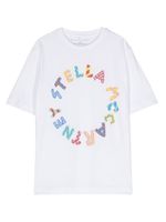 Stella McCartney Kids t-shirt en coton à logo imprimé - Blanc