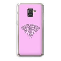 Home Is Where The Wifi Is: Samsung Galaxy A8 (2018) Transparant Hoesje