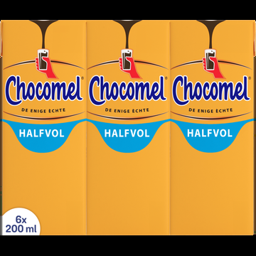 Chocomel Halfvol 6 x 200 ml bij Jumbo