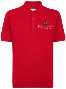 Philipp Plein Iconic piqué cotton polo shirt - Rouge