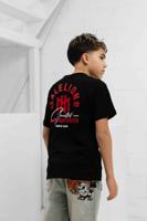 Malelions Icon T-Shirt Kids Zwart - Maat 128 - Kleur: RoodZwart | Soccerfanshop