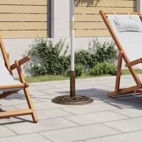 VidaXL Parasolvoet 44x44x31 cm gietijzer bronskleurig