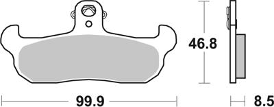 BREMBO Remblokken, voor de moto, Road Organisch 07BB0907