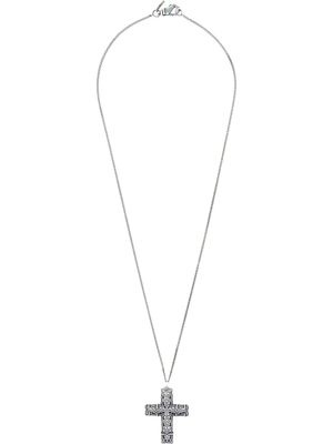 Emanuele Bicocchi collier à pendentif croix - Métallisé