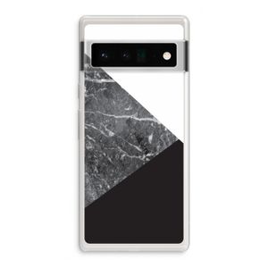 Combinatie marmer: Google Pixel 6 Pro Transparant Hoesje