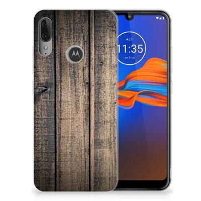 Motorola Moto E6 Plus | Bumper Hoesje | Steigerhout