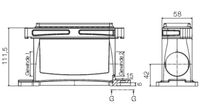 Weidmüller HDC IP68 24B SS 1M40 1081410000 Socketbehuizing 1 stuk(s) - thumbnail