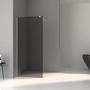 BWS Inloopdouche Pro Line Rookglas 70x200 Nano Coating Geborsteld Brons Koper Profiel en Stang