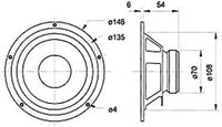 Visaton W 130 S - 8 Ohm 5 inch 13 cm Midwoofer 50 W 8 Ω - thumbnail