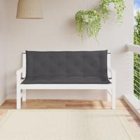 VidaXL Tuinbankkussen 150x(50+50)x7 cm oxford stof antracietkleurig