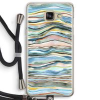 Watercolor Agate: Samsung Galaxy A5 (2016) Transparant Hoesje met koord