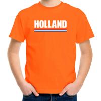 Oranje Holland supporters t-shirt - voor kinderen - korte mouwen