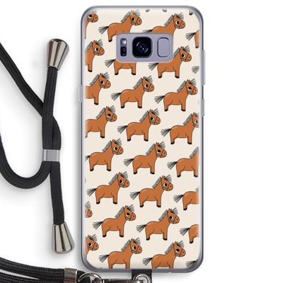 Pony: Samsung Galaxy S8 Plus Transparant Hoesje met koord