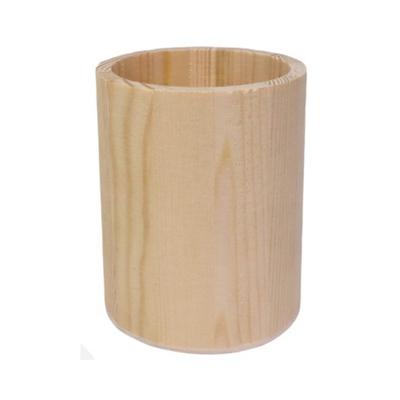 Pennenbakje - hout - 8 x 10 cm - rond - bureau organizer Pennenbakje - hout - 8 x 10 cm - rond - bureau organizer